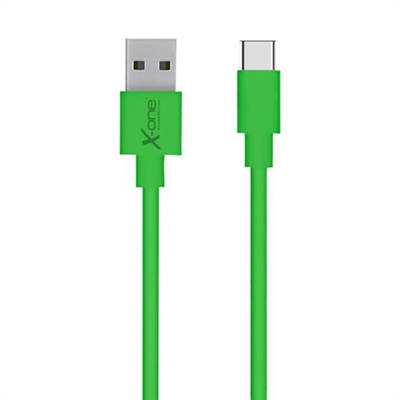 X One Cpc1000gr Cable Usb Tipo C Plano Verde